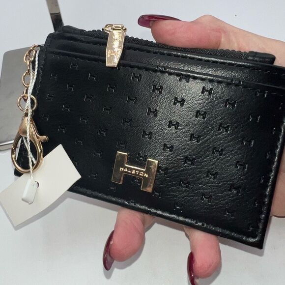 Halston Signature Faux Leather Card Wallet - Picture 4 of 7